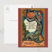 Vintage Halloween Briefkaart (Voorkant / Achterkant)