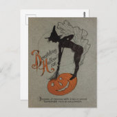 Vintage Halloween Briefkaart (Voorkant / Achterkant)