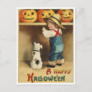 Vintage Halloween Briefkaart
