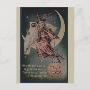 Vintage Halloween Briefkaart