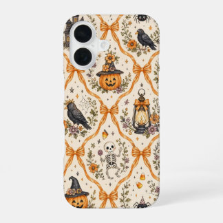 Vintage Halloween Coquette Hoesje Cute Spooky iPhone 16 Hoesje