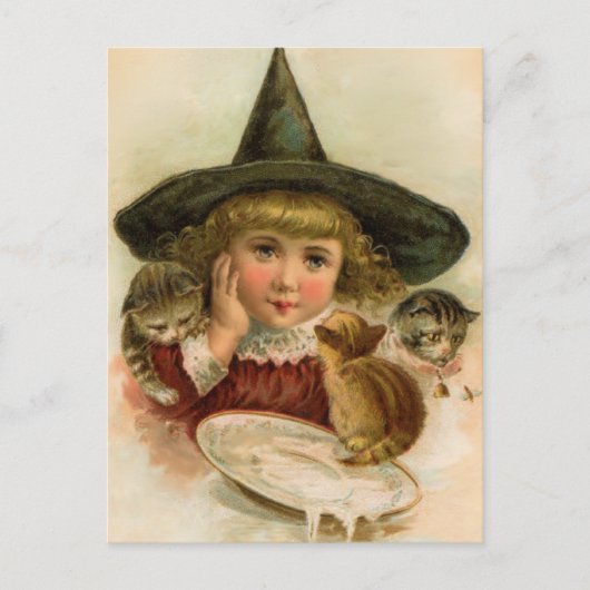 vintage Halloween cutie Briefkaart (Voorkant)