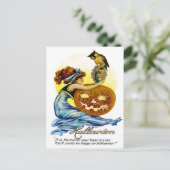 Vintage Halloween Ephemera Briefkaart (Staand voorkant)