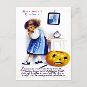 Vintage Halloween Ephemera Briefkaart