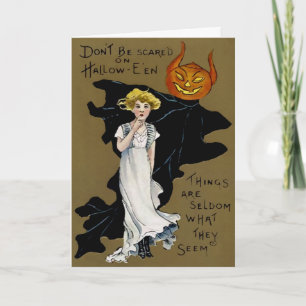 Vintage Halloween Feestdagen Kaart
