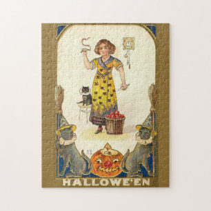 Vintage Halloween Getting Ready for the Party Legpuzzel