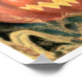 VINTAGE HALLOWEEN GLOWING JACK-O-LANTERN  POSTER (Coin)