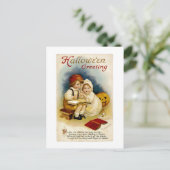 Vintage Halloween Greeting Briefkaart (Staand voorkant)