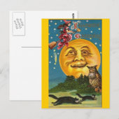 Vintage - Halloween - Halloween Greetings Briefkaart (Voorkant / Achterkant)