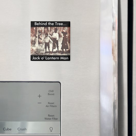 Vintage Halloween Jack o'Lantern Man Magneet (Insitu (Koelkast))