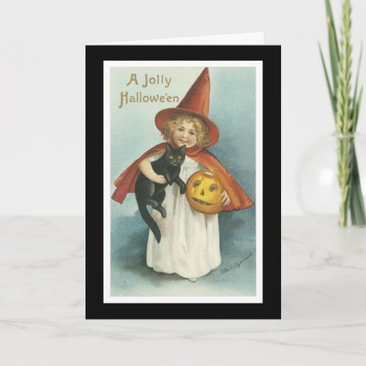 Vintage Halloween Kaart (Voorkant)