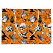 Vintage Halloween Large Cadeautasje (Achterkant)
