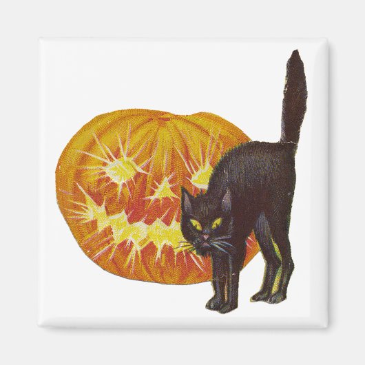 Vintage Halloween Magneet (Voorkant)