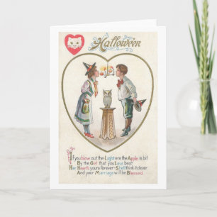 Vintage Halloween Marriage Blessing Wenskaart Kaart