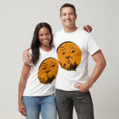 Vintage Halloween Moon met Shirt Eigenaars (Unisex)