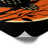 Vintage Halloween Owl Poster (Hoek)