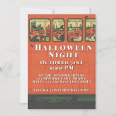 Vintage Halloween Party Adult Custom Train Kaart (Voorkant)