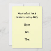 Vintage Halloween Party Invitations masques JOL Ga (Dos)