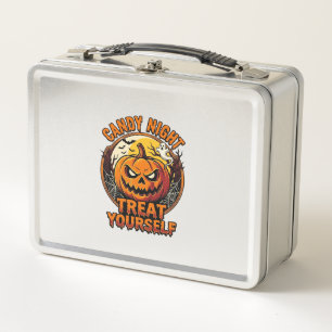 Vintage Halloween Pompoen Verwennende T-shirt_1