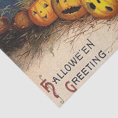 Vintage Halloween-pompoenpartijweefsel Tissuepapier (Detail)