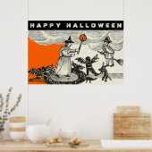 Vintage Halloween Poster (Keuken)