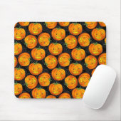 Vintage Halloween Pumpkin Pattern Mousepad Muismat (Met muis)