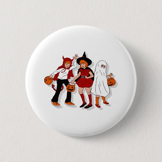 Vintage Halloween Ronde Button 5,7 Cm (Voorkant)