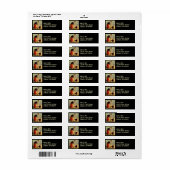 Vintage Halloween sorcière salle de chat Étiquette (Feuille entière)