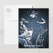 Vintage Halloween Spirit Briefkaart (Voorkant / Achterkant)