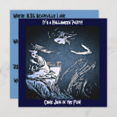 Vintage Halloween Spirit Invitation (Devant / Derrière)