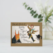 Vintage Halloween Spooks Briefkaart (Staand voorkant)