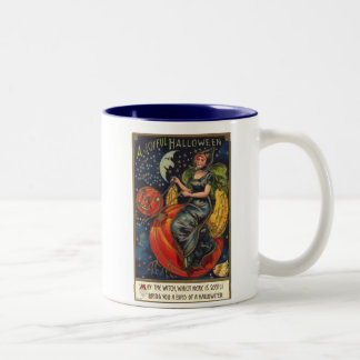 Vintage Halloween Tweekleurige Koffiemok