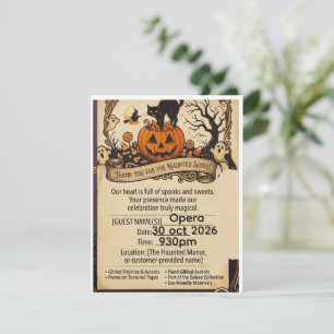 vintage halloween uitnodiging  griezelig soiree ui