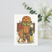 Vintage Halloween Veggies Briefkaart (Staand voorkant)