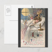 vintage-halloween-vrouwelijk briefkaart (Voorkant / Achterkant)