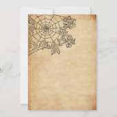 Vintage Halloween Wedding Kaart (Achterkant)