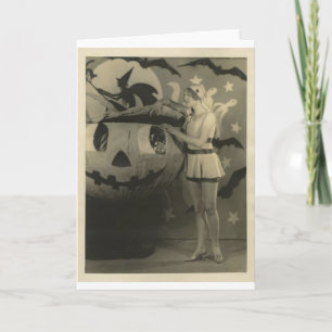 Vintage Halloween Wenskaart Kaart