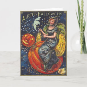 Vintage Halloween Wenskaart Kaart