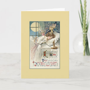 Vintage Halloween Wenskaart Kaart