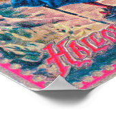 Vintage Halloween Witch Matte Poster (Hoek)