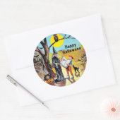 Vintage Halloween Witch Sticker (Envelop)