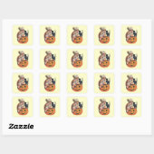 Vintage Halloween Witch Sticker (Vel)