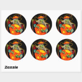Vintage Halloween Witch Sticker (Vel)