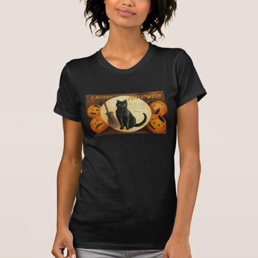 Vintage Halloween Witch T - shirts (Voorkant)