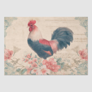 Vintage Hane Boerderij Tissuepapier
