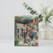 Vintage Hansel & Gretel 1906 Briefkaart (Staand voorkant)