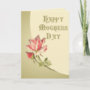Vintage Happy Moederdag Kaart