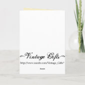 Vintage Happy Moederdag Kaart (Achterkant)