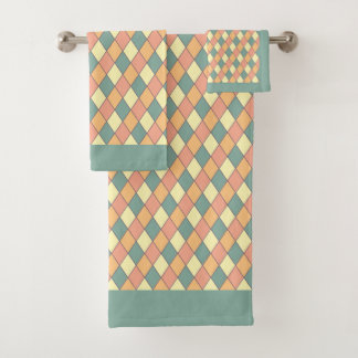 Vintage Harlequine Diagonal dans Pastels Monogramm