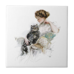 Vintage Harrison Fisher Tegeltje